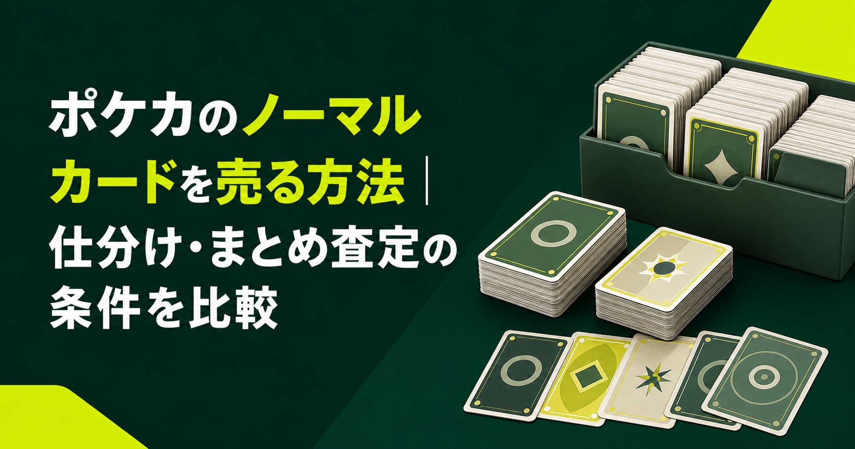 ポケカのノーマルカードを売る方法｜仕分け・まとめ査定の条件を比較